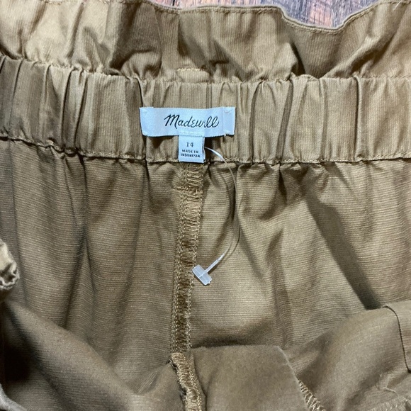 Madewell Paperbag Waist Shorts Bundle Red & Olive Size 10 Tie Belt - Picture 11 of 15